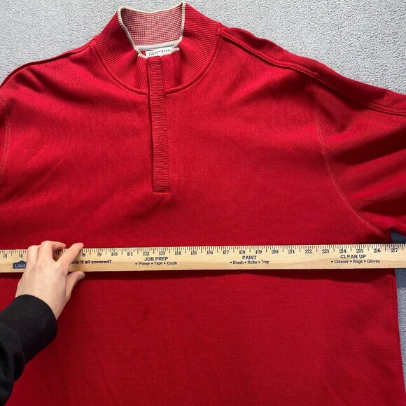 Cutter & Buck Fulltime Pima Snap Placket Overknit Sweater Sweatshirt Size XXXL - Picture 4 of 13